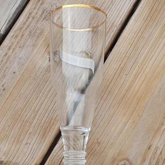 Negra Modelo Drinking Glass Gold Rim Upside Down - Picture 3 of 5